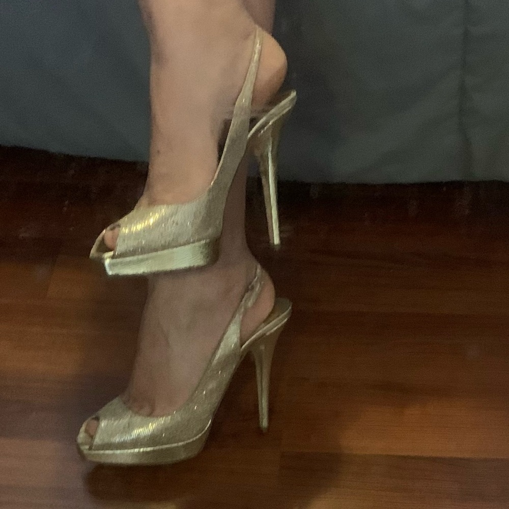 Jimmy Choo Nova Platform Peep Toe Shoes 9 - Picture 11 of 11